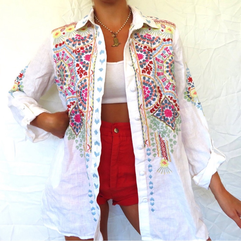 Johnny Was biya blouse